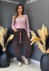 JEANS CIOCCOLATO ROSE