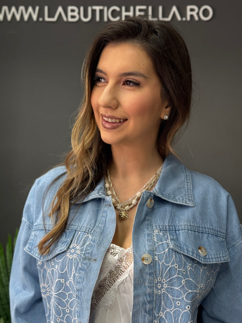 JACHETA FLORA DENIM