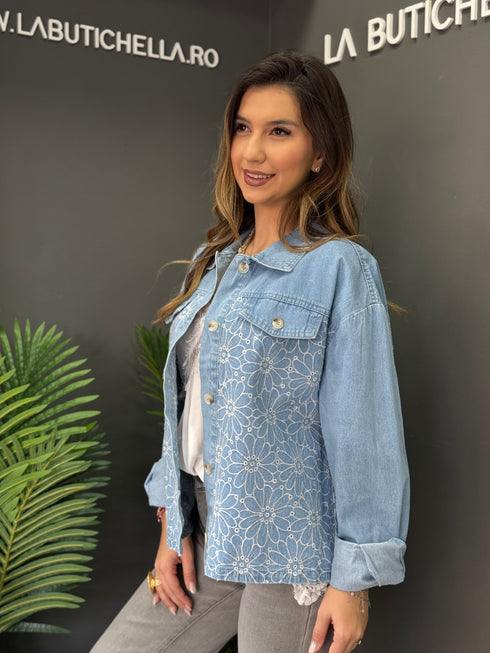 JACHETA FLORA DENIM