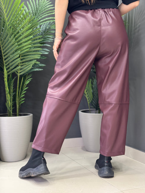 PANTALONI COZY LEATHER
