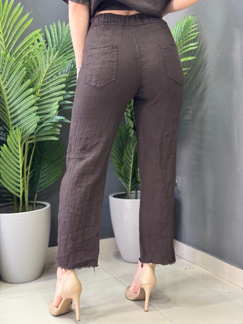 PANTALONI PURE LINEN
