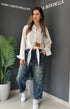 JEANS BLOOM PRINT