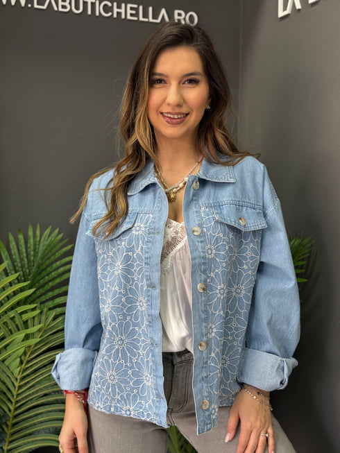 JACHETA FLORA DENIM