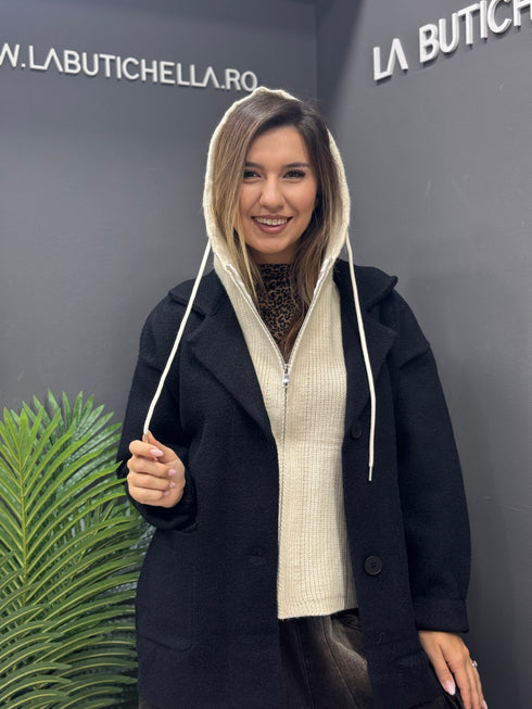JACHETA NOIR PRESTIGE CASHMERE