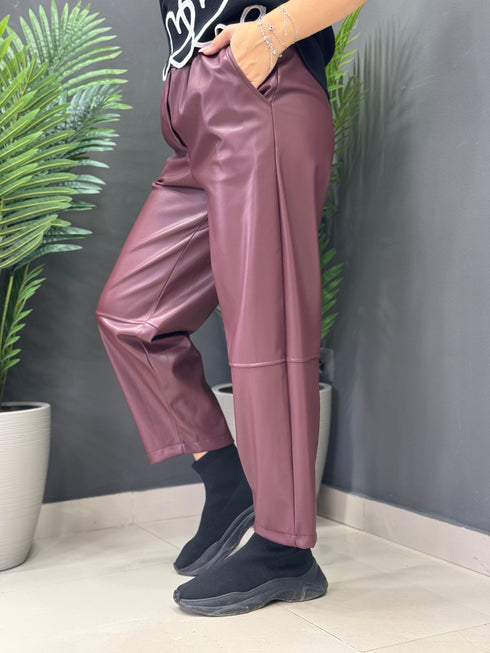 PANTALONI COZY LEATHER