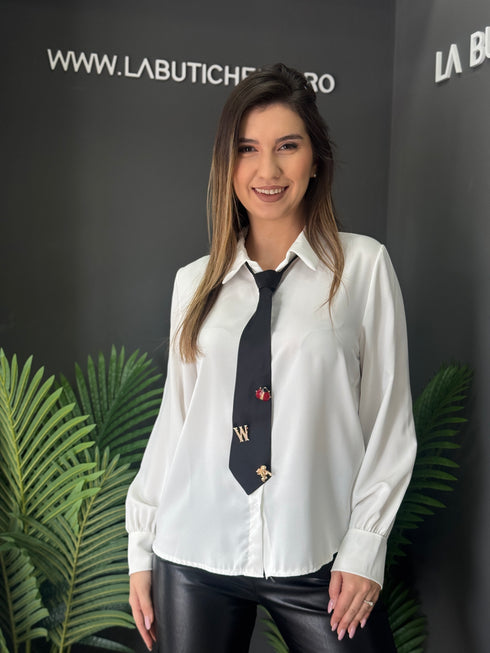 CAMASA BLACK TIE SHIRT