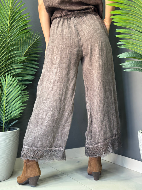 PANTALONI COFFEE LACE