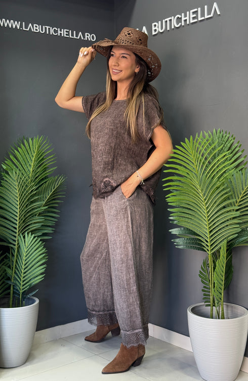 PANTALONI COFFEE LACE