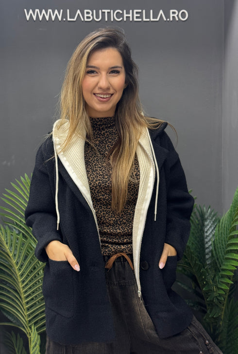 JACHETA NOIR PRESTIGE CASHMERE