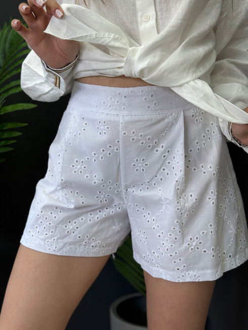 PANTALONI CAPRI WHITE