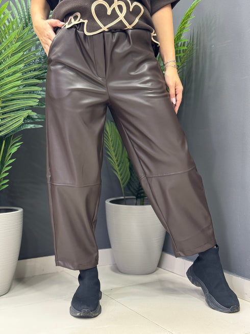 PANTALONI COZY LEATHER