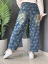 JEANS BLOOM PRINT