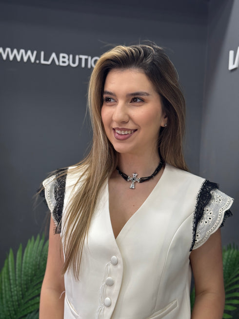 VESTA IVORY BLOOM LACE