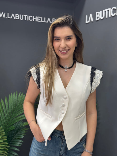 VESTA IVORY BLOOM LACE