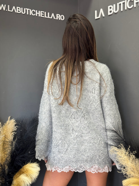 PULOVER PEARL LACE