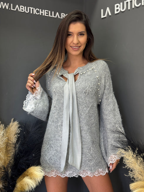 PULOVER PEARL LACE