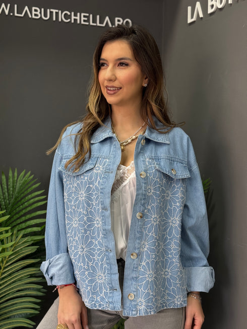 JACHETA FLORA DENIM