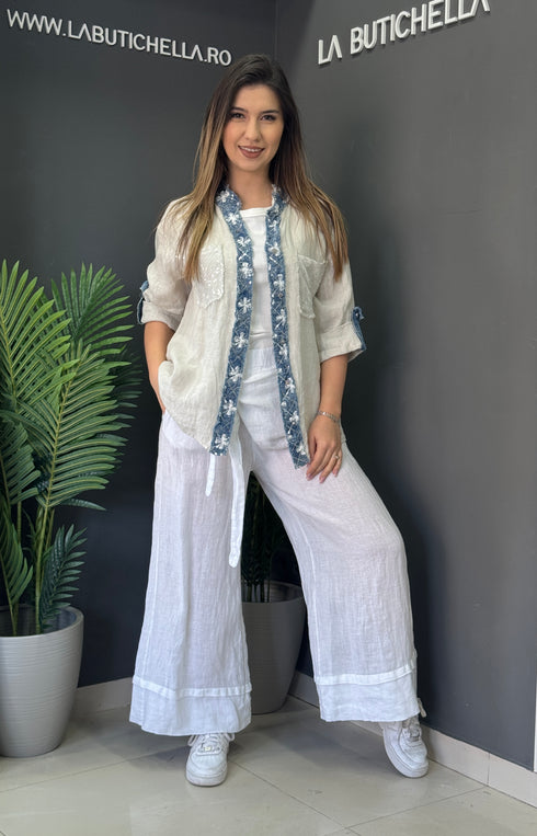 PANTALONI LINO NODO