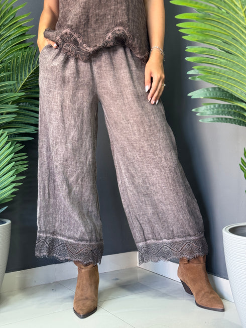 PANTALONI COFFEE LACE
