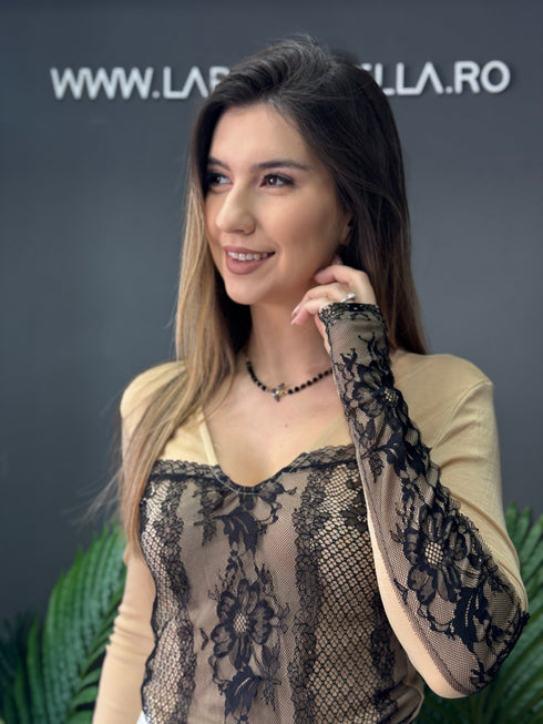 BLUZA NOTTE DI PIZZO