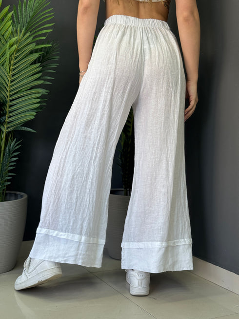 PANTALONI LINO NODO