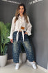 JEANS BLOOM PRINT